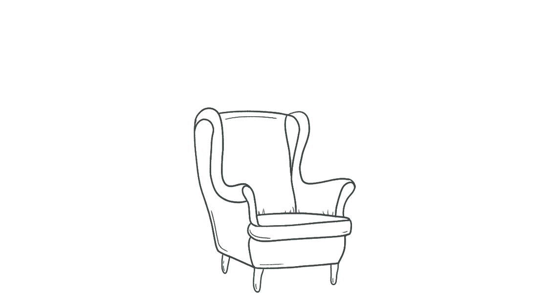 hand-drawn armchair icon